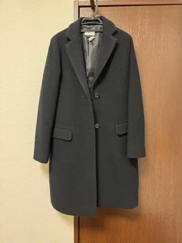 블랙 체스터 코트 사이즈 38