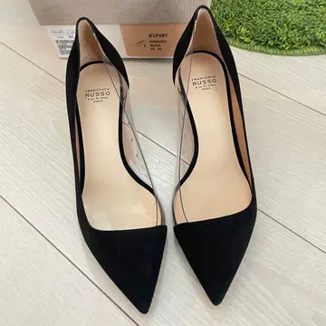 새상품 프란체스코 루쏘 38 펌프스 블랙 정가 100100엔