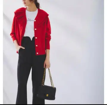 완판템 노스탤지어 프릴 칼라 가디건