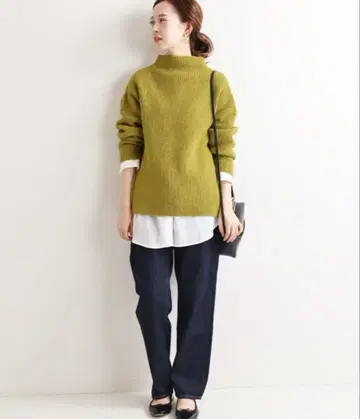 [ 컨디션 최상IENA ] IENA 울 100% 아제 풀오버