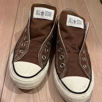CONVERSE 슬립온 스니커즈 JPN 24.5 브라운