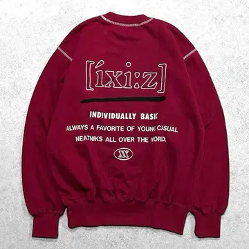 일본제 90s ixi:z 이크시즈 맨투맨 트레이닝복 빈티지