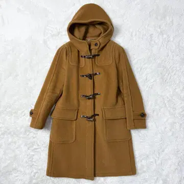 beautiful people 후드 부착 더플 코트 울 해링본