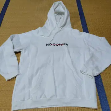 중고 글로벌 워크 NO COFFEE 후드티 화이트 XL
