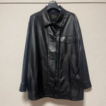 Kastane 블랙 가죽 자켓