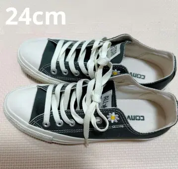 CONVERSE 그린 꽃무늬 스니커즈 24cm