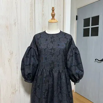 기모노 리메이크 오시마 명주(7말) 드롭 숄더 원피스(L~LL)