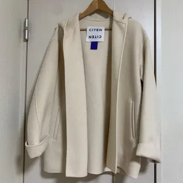 CITEN 시텐 울 리버 코트 애로우즈 하프 코트