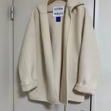 최종 가격 CITEN 시텐 울 리버 코트 애로우즈 하프 코트