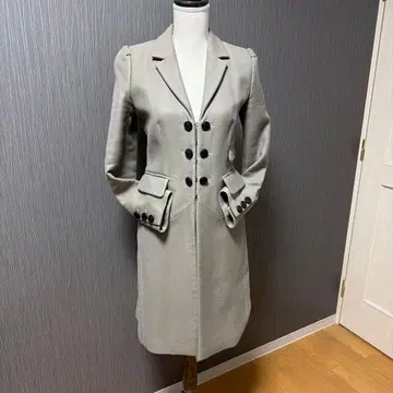 폴앤조 그레이 롱 코트