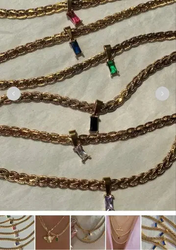 써지컬 스테인리스 지르코니아 목걸이