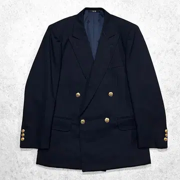 컨디션 최상 DAKS 닥스 골드 버튼 더블 테일러드 자켓 네이비 블레이저