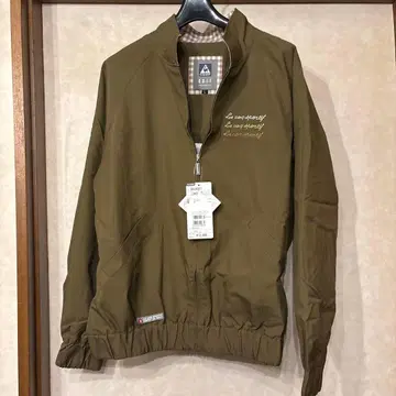 올리브색 L 사이즈 골프 집업 자켓