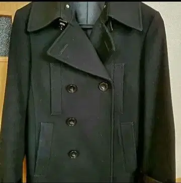 COMME CA 울 피 코트 블랙