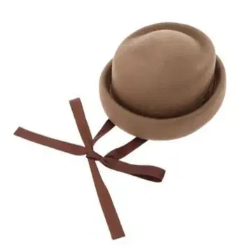 택 포함 새상품 [ SM2 ] 리본 테이프 토크 모자 카멜