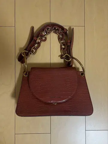 찰스앤키스 버건디 빨간색 숄더백