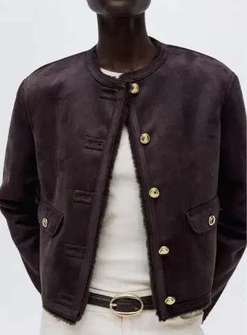 H&M 보아 라이닝 자켓