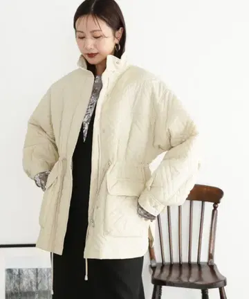 내추럴 뷰티 베이직 퀼팅 블루종