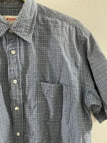 체크 셔츠 구제 의류 아메카지