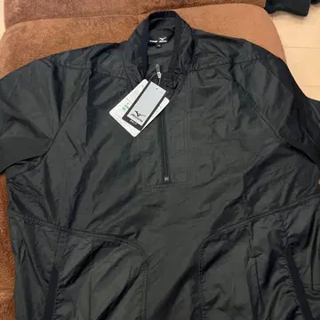 Mizuno 골프용 블랙 하프 지퍼 자켓 M