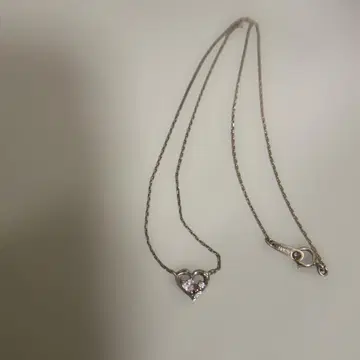 실버 925 하트형 펜던트 목걸이 THE KISS