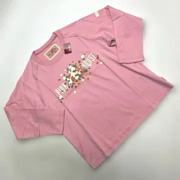 [ 미사용 새상품 ] 핑크하우스 핑크 딸기 부케 프린트 긴팔 티셔츠