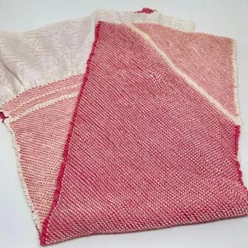 후리소데용 오비 장식 천 순수 실크  핑크 투톤