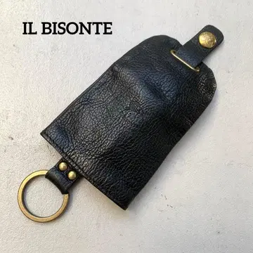[ 새상품급 ] IL BISONTE / 키케이스 키링 키홀더 벨 블랙