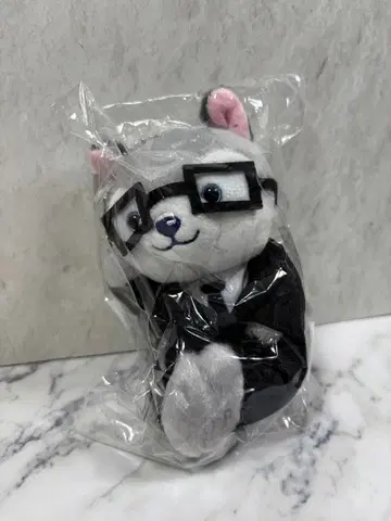 그레이 안경 봉제 인형 락킨 온 락 도어