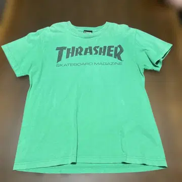 THRASHER 그린 T셔츠