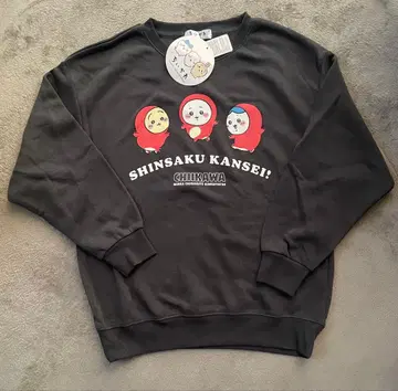 CHIKAWA 캐릭터 맨투맨 그레이 M 사이즈 치이카와 x 시마무라