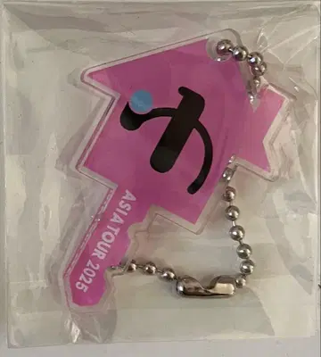 유리 유린치 한정 온라인 복권 열쇠 키링 핑크 아시아 투어