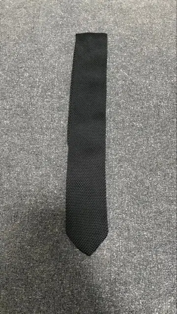 GLR 폴리에스테르 워셔블 니트 솔리드 넥타이 니트 타이 블랙
