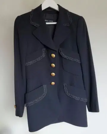 SRENA LANGE 네이비 블레이저 겉옷