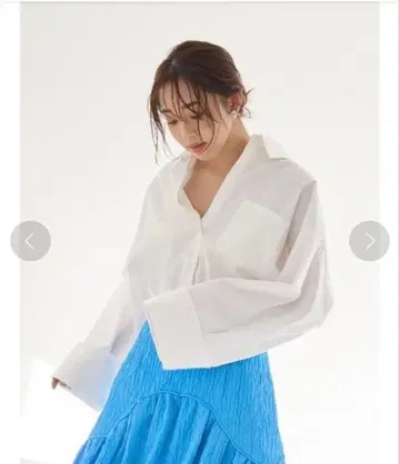 프레이아이디 블라우스 셔츠 화이트 FRAY I.D