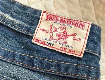 True Religion 청바지 JOEY 26 로우라이즈 플레어 청바지