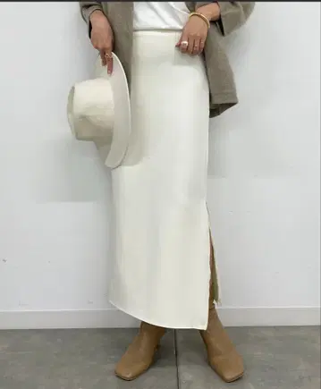 Loungedress 분또 ZIP 타이트 스커트