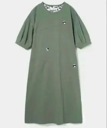 graniph 그라니프 롤링팬더즈 볼륨 슬리브 원피스