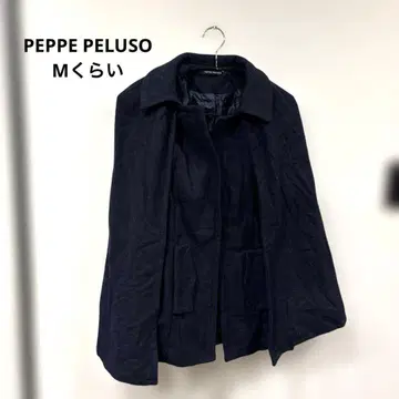 PEPPE PELUSO 네이비 체스터 코트 M 사이즈