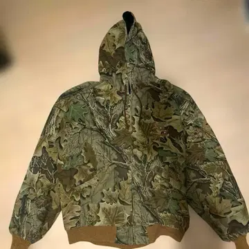 y2k 구제 의류 카모플라주 지퍼 후드티