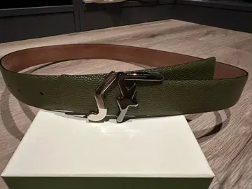 Salvatore Ferragamo 올리브 그린 벨트