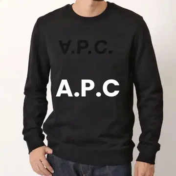 APC 맨투맨 블랙 S 사이즈