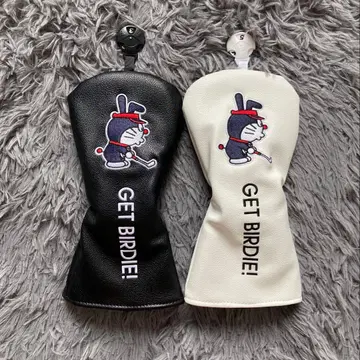 새상품 도라에몽 골프클럽헤드커버 페어웨이 우드*2 화이트+블랙