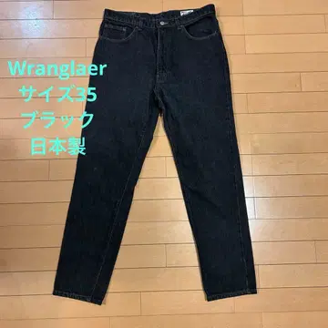Wrangler 블랙 데님 청바지 35