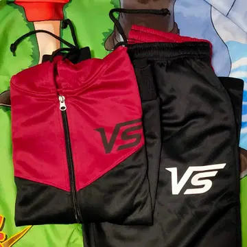 지퍼 후드티 & 팬츠 세트 (보팔 소드 로고) 쿠로코의 농구 블랙