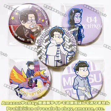 오소마츠 6쌍둥이 이치마츠 헤소워 캔뱃지 5개 세트 미사용 새상품