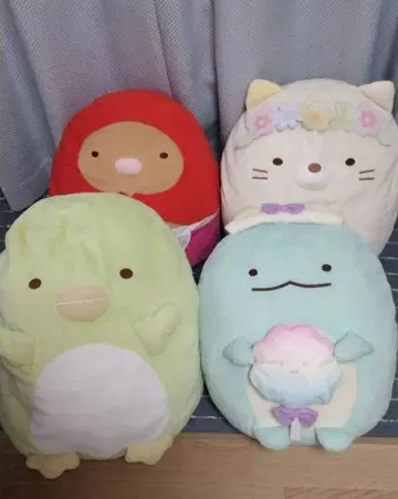 스밋코구라시 봉제 인형 4개 묶음 판매