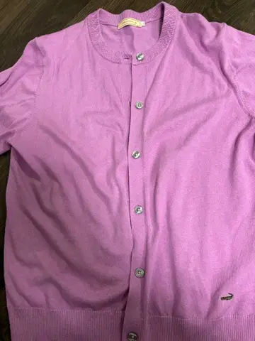 크로커다일 퍼플 가디건 여성용 LL