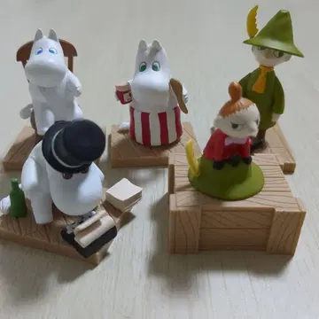 무민 밸리파크 한정판 디오라마 피규어 5개 세트