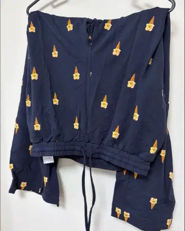 GELATO PIQUE 아이스크림 패턴 저지 L 네이비